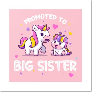 Promoted to big sister (on dark colors) Posters and Art